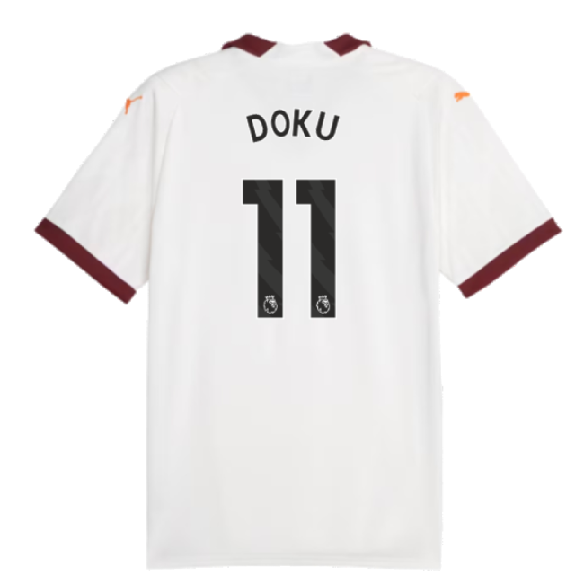 2023-2024 Man City Away Shirt (Doku 11)-Vantage Point Soccer