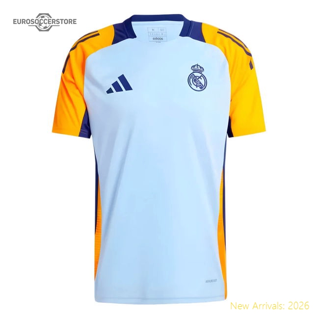 2024-2025 Real Madrid Training Shirt (Glow Blue)-Vantage Point Soccer