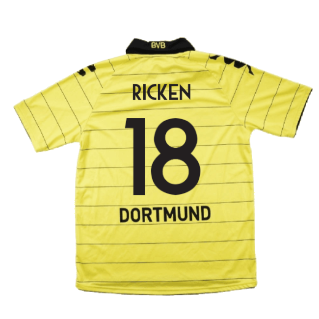 Borussia Dortmund 2010-11 Home Shirt ((Excellent) M) (Ricken 18)-Vantage Point Soccer
