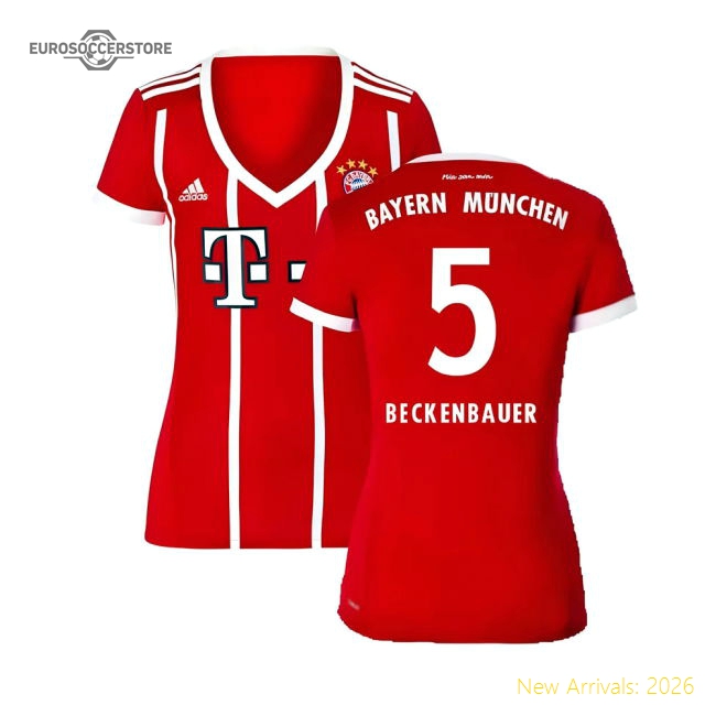 Bayern Munich 2017-18 Womens Home Shirt (XL) ((Excellent) XL) (Beckenbauer 5)-Vantage Point Soccer