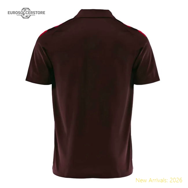 2024-2025 Bayern Munich Polo Shirt (Shadow Maroon)-Vantage Point Soccer