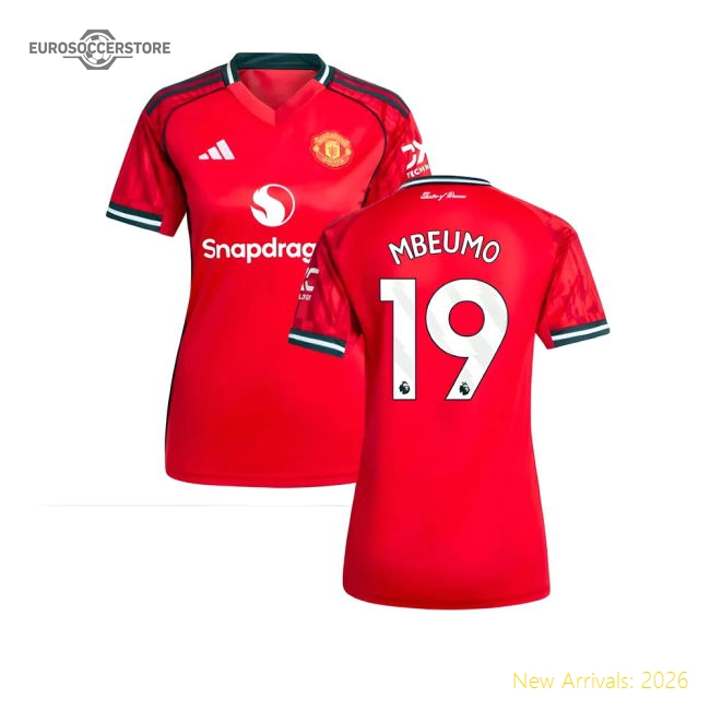 2025-2026 Man Utd Home Shirt (Womens) (Mbeumo 19)-Vantage Point Soccer