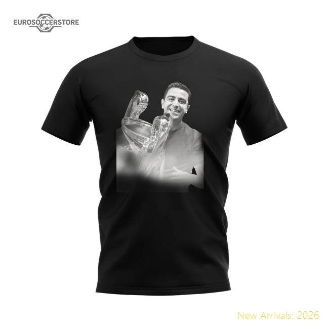 Xavi Barcelona Legend T-Shirt (Black)-Vantage Point Soccer