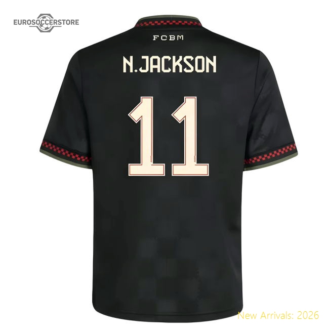 2025-2026 Bayern Munich Third Shirt (Kids) (N.Jackson 11)-Vantage Point Soccer
