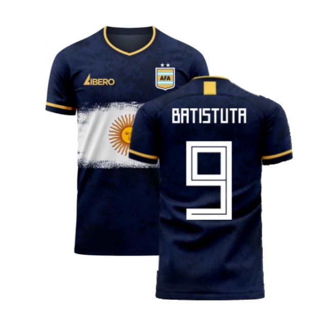 Argentina 2025-2026 Away Concept Football Kit (Libero) (BATISTUTA 9)-Vantage Point Soccer