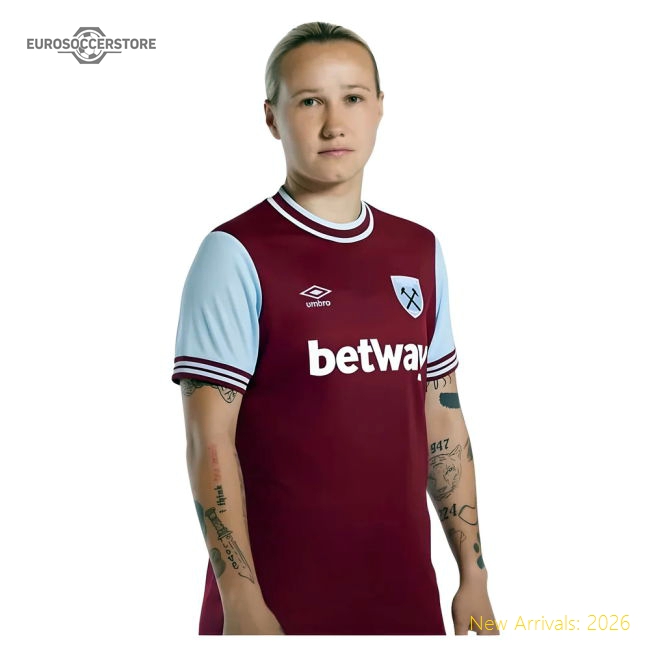 2024-2025 West Ham Home Shirt (Womens)-Vantage Point Soccer