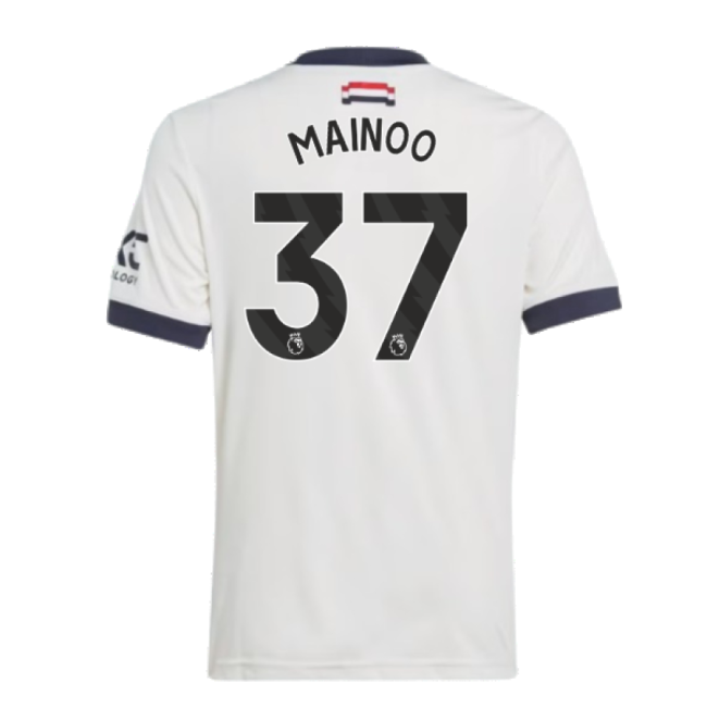 2024-2025 Man Utd Third Shirt (Kids) (Mainoo 37)-Vantage Point Soccer