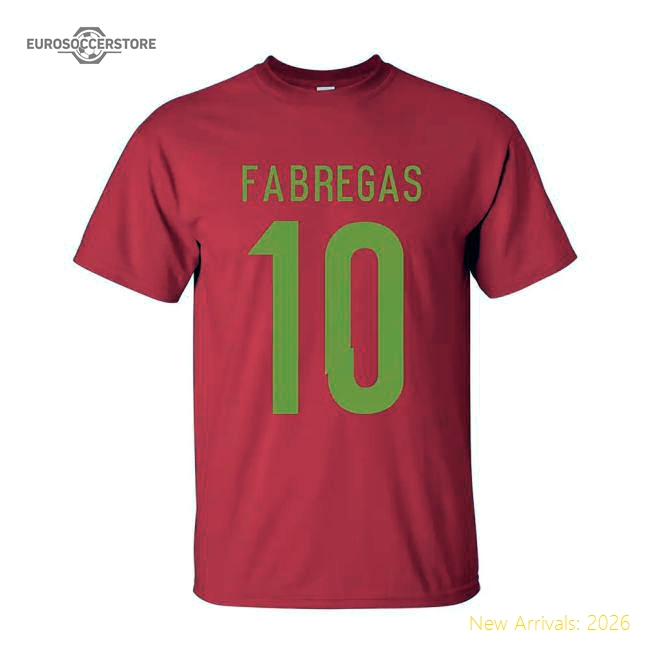 Cesc Fabregas Spain Hero T-shirt (red)-Vantage Point Soccer