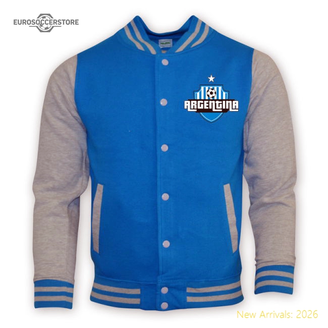 Argentina College Baseball Jacket (sky Blue)-Vantage Point Soccer