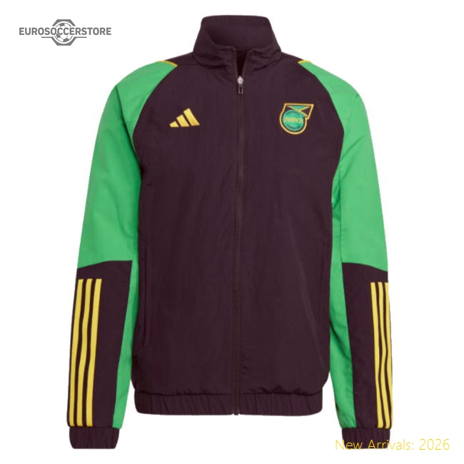 2023-2024 Jamaica Presentation Jacket (Black)-Vantage Point Soccer