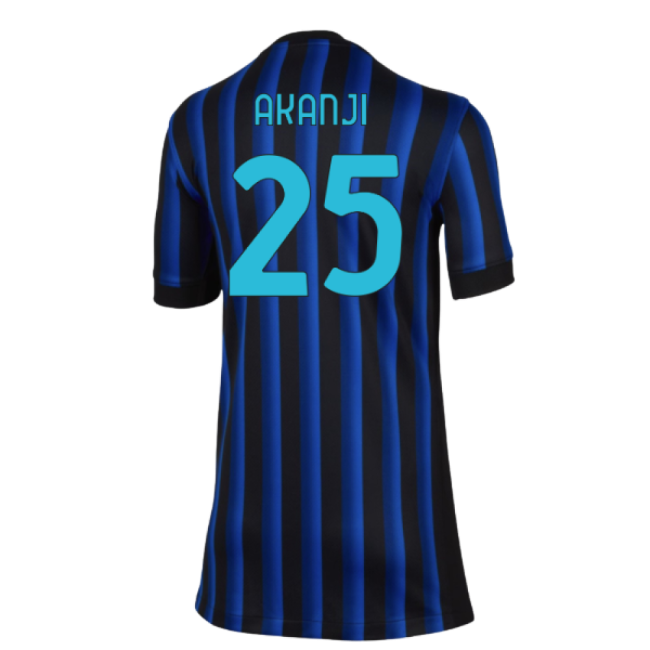 2025-2026 Inter Milan Home Shirt (Kids) (Akanji 25)-Vantage Point Soccer