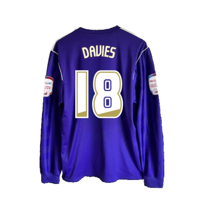 Derby County 2011-12 Away Long Sleeve Shirt (M) (Excellent) (Davies 18)-Vantage Point Soccer