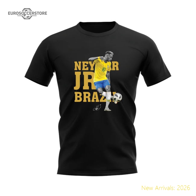 Neymar Brazil Player Tee (Black)-Vantage Point Soccer