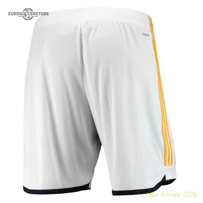 2023-2024 Real Madrid Home Shorts (White)-Vantage Point Soccer