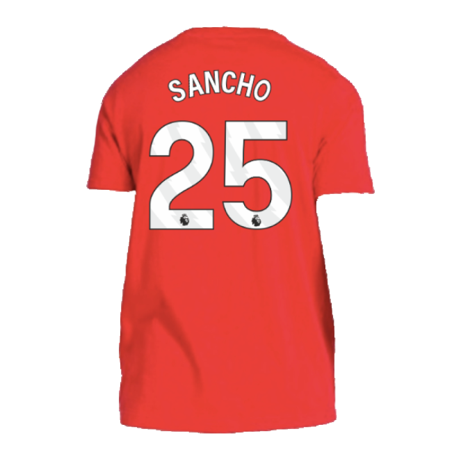 2024-2025 Man Utd DNA Tee (Red) (Sancho 25)-Vantage Point Soccer