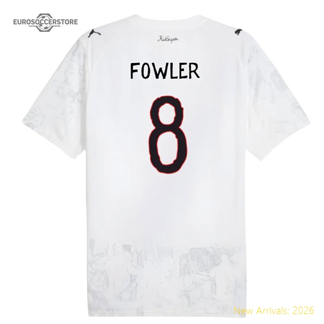 2025-2026 KIDSUPER x Manchester City CWC Shirt (White) (Fowler 8)-Vantage Point Soccer