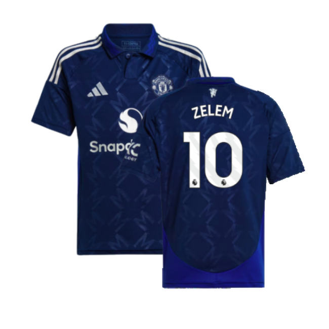 2024-2025 Man Utd Away Shirt (Kids) (Zelem 10)-Vantage Point Soccer