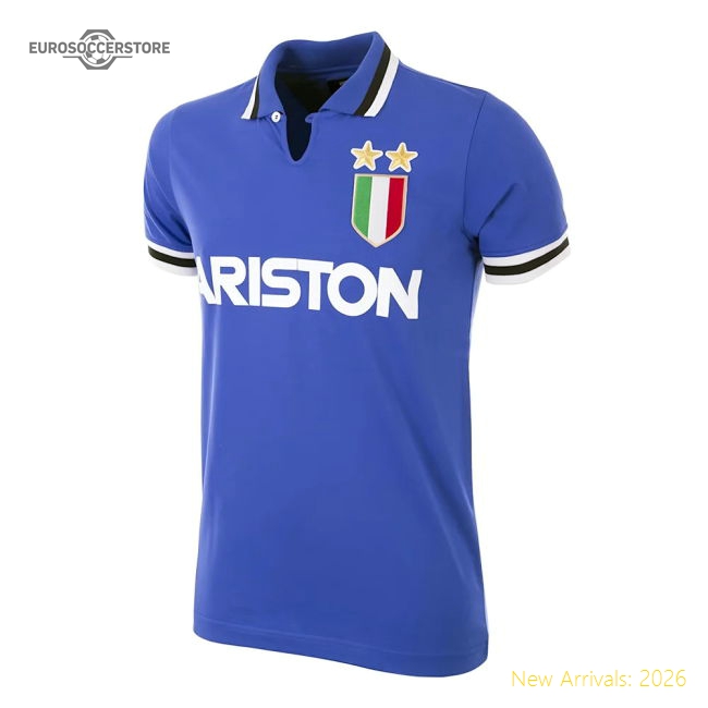 Juventus FC 1983 Away Retro Football Shirt-Vantage Point Soccer