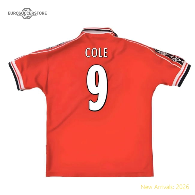 Manchester United 1998-2000 Home Shirt (XXL) (Excellent) (Cole 9)-Vantage Point Soccer