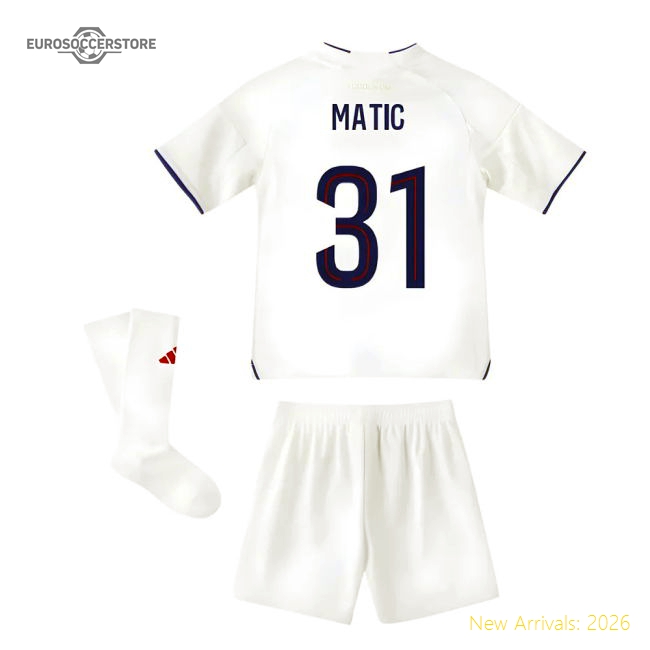 2025-2026 Olympique Lyon Home Mini Kit (Matic 31)-Vantage Point Soccer