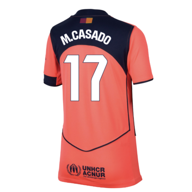2025-2026 Barcelona Third Shirt (Kids) (M.Casado 17)-Vantage Point Soccer