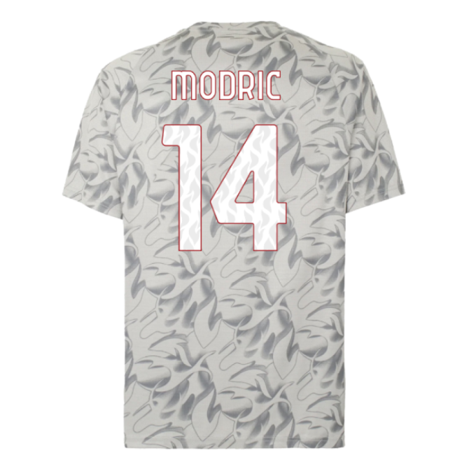 2025-2026 AC Milan Warm Up Jersey (Smokey Gray) (Modric 14)-Vantage Point Soccer