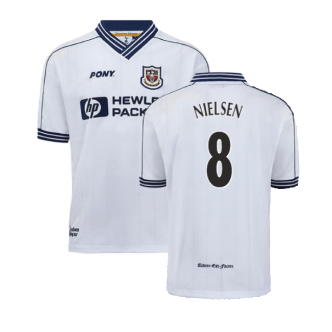 1997-1999 Tottenham Home Pony Retro Shirt (Nielsen 8)-Vantage Point Soccer