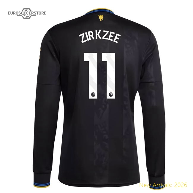2025-2026 Man Utd Long Sleeve Third Shirt (Zirkzee 11)-Vantage Point Soccer