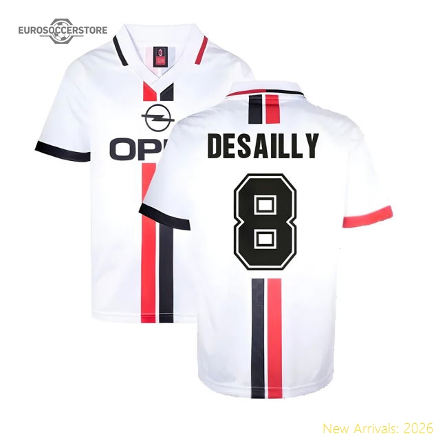 AC Milan 1996 Away Retro Shirt (DESAILLY 8)-Vantage Point Soccer