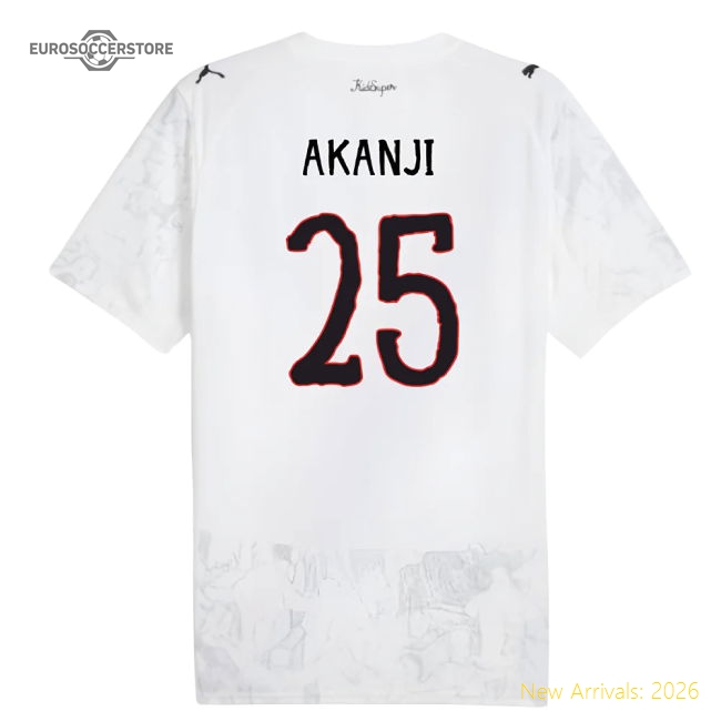 2025-2026 KIDSUPER x Manchester City CWC Shirt (White) (Akanji 25)-Vantage Point Soccer
