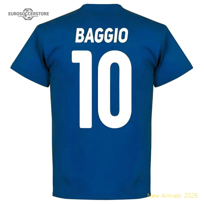 Brescia Roberto Baggio Team T-Shirt - Royal-Vantage Point Soccer