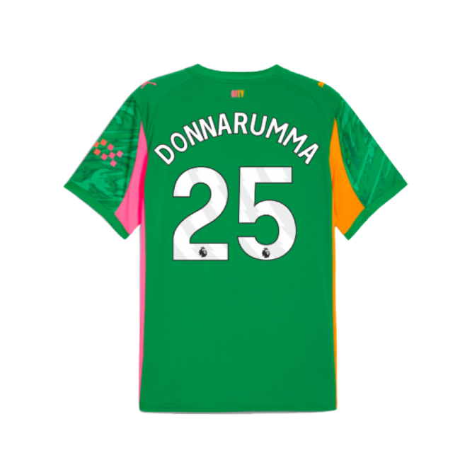2025-2026 Man City Goalkeeper Away Shirt (Green) (Donnarumma 25)-Vantage Point Soccer