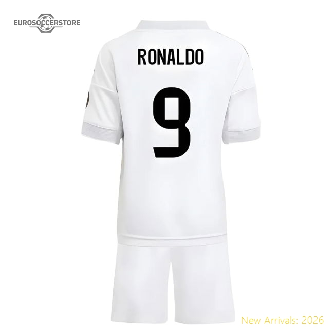 2025-2026 Real Madrid Home Mini Kit (Ronaldo 9)-Vantage Point Soccer
