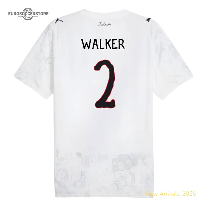 2025-2026 KIDSUPER x Manchester City CWC Shirt (White) (Walker 2)-Vantage Point Soccer