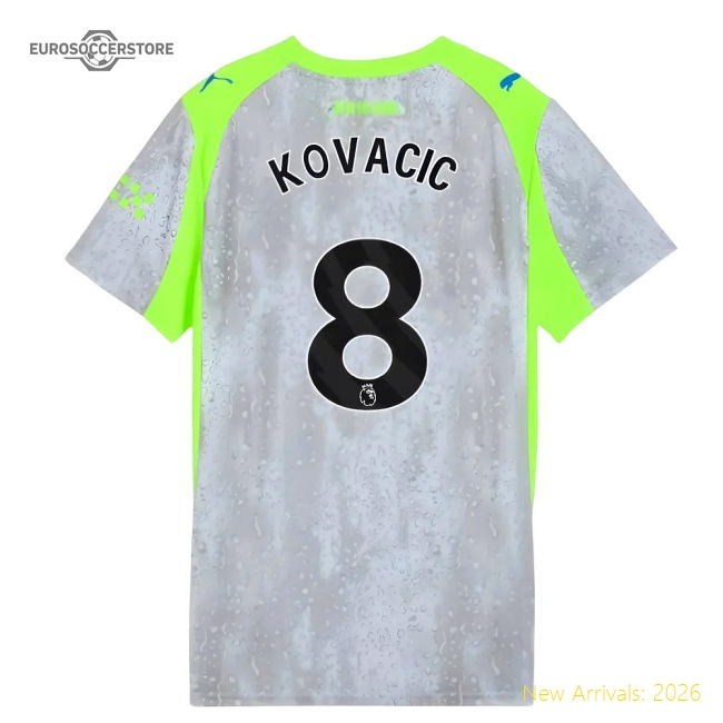 2025-2026 Man City Third Shirt (Womens) (Kovacic 8)-Vantage Point Soccer