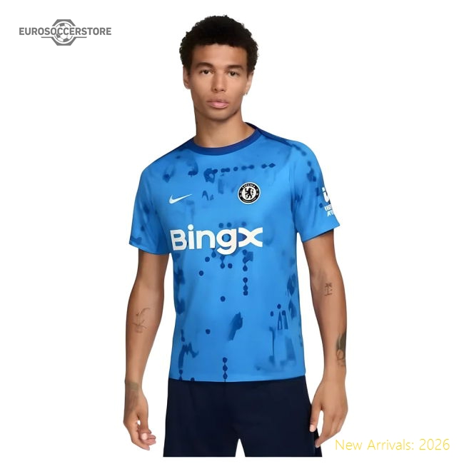 2024-2025 Chelsea Academy Pro Pre-Match Shirt (Blue)-Vantage Point Soccer