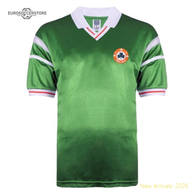 1988 Ireland Home European Championship Shirt-Vantage Point Soccer