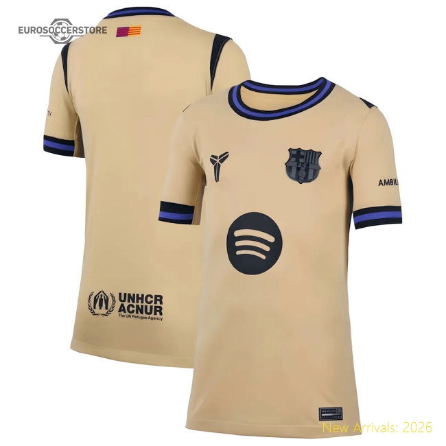 2025-2026 Barcelona Away Shirt (Kids)-Vantage Point Soccer