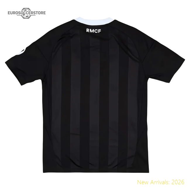2025-2026 Real Madrid Third Goalkeeper Youth Kit (Black)-Vantage Point Soccer