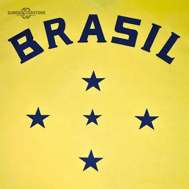 Brazil 1960 Retro Football Shirt-Vantage Point Soccer