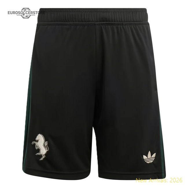 2025-2026 Juventus Third Shorts (Black) - Kids-Vantage Point Soccer