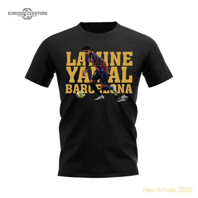Lamine Yamal Barcelona Player Tee (Black)-Vantage Point Soccer