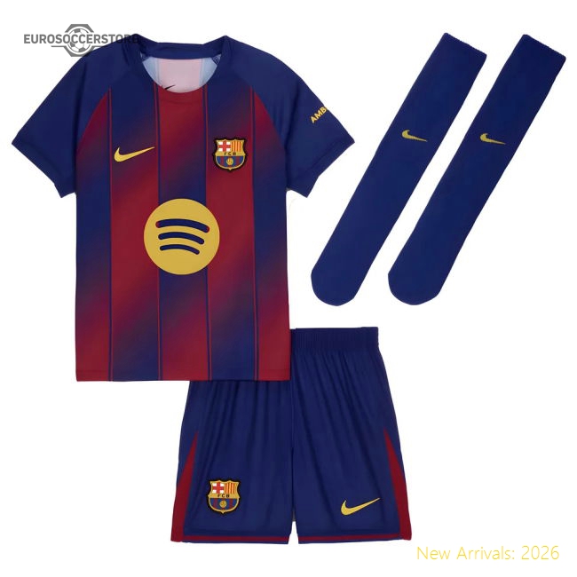 2025-2026 Barcelona Home Mini Kit-Vantage Point Soccer