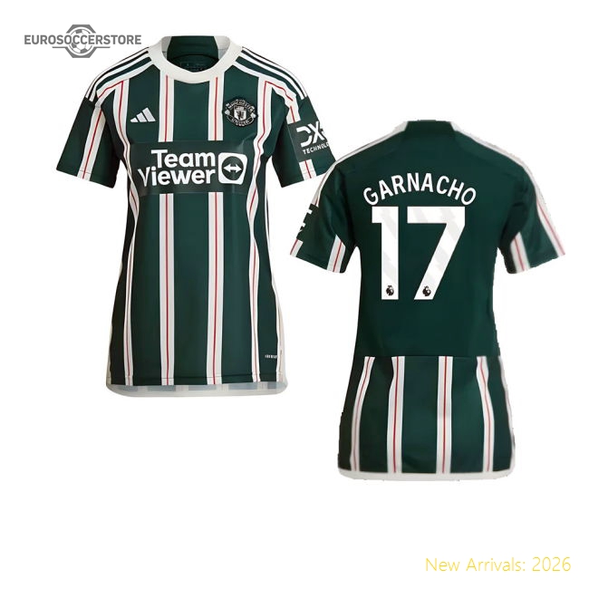 2023-2024 Man Utd Away Shirt (Ladies) (Garnacho 17)-Vantage Point Soccer