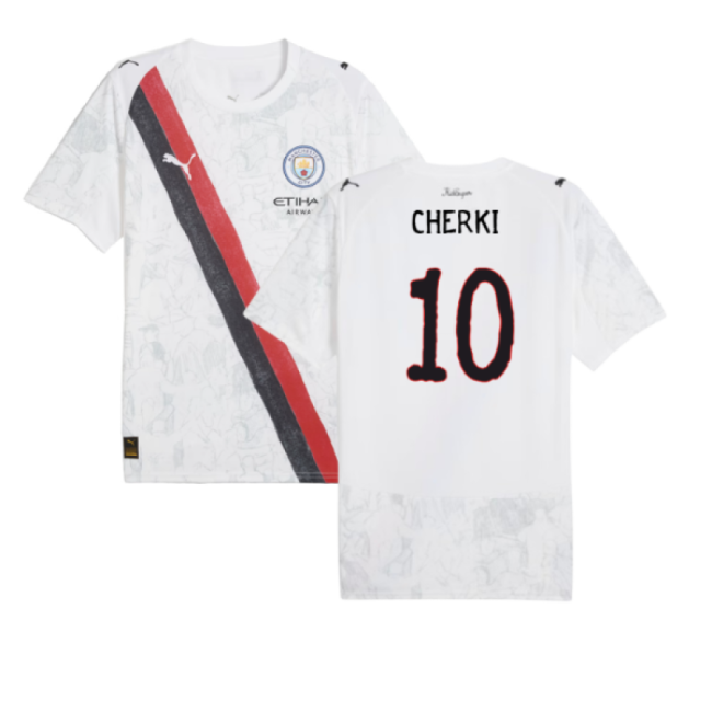 2025-2026 KIDSUPER x Manchester City CWC Shirt (White) (Cherki 10)-Vantage Point Soccer