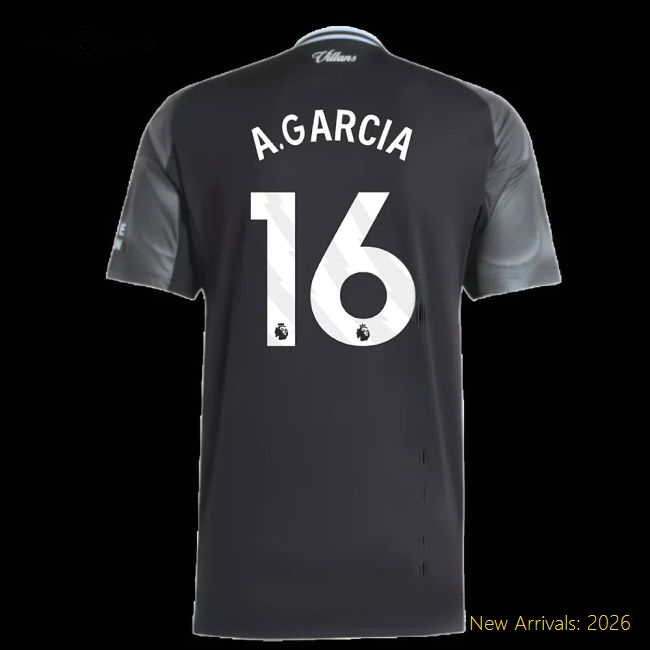 2025-2026 Aston Villa Away Shirt (A.Garcia 16)-Vantage Point Soccer