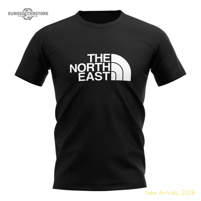 Newcastle The North East T-Shirt (Black)-Vantage Point Soccer