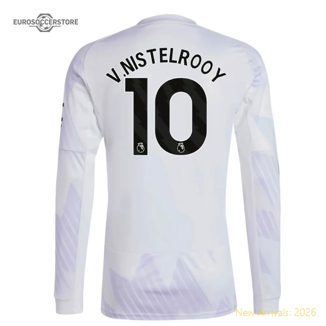 2025-2026 Man Utd Long Sleeve Away Shirt (V.Nistelrooy 10)-Vantage Point Soccer