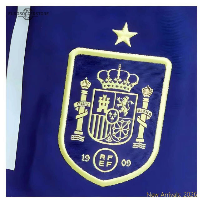 2024-2025 Spain Downtime Shorts (Blue)-Vantage Point Soccer