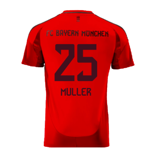 2024-2025 Bayern Munich Home Shirt (Kids) (Muller 25)-Vantage Point Soccer